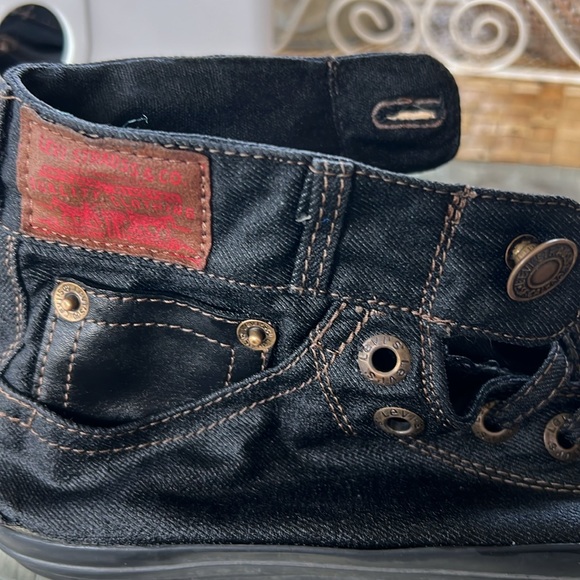 LEVI’S💥VINTAGE💥Retro Indie Canvas High Tops Mens 8 1/2 - Picture 5 of 5